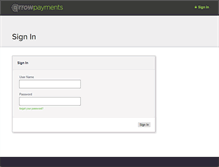 Tablet Screenshot of gateway.arrowpayments.com